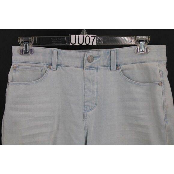 Soft Surroundings Bermuda Shorts Womens Medium Blue Denim Stretch 2ee35 - Picture 2 of 8